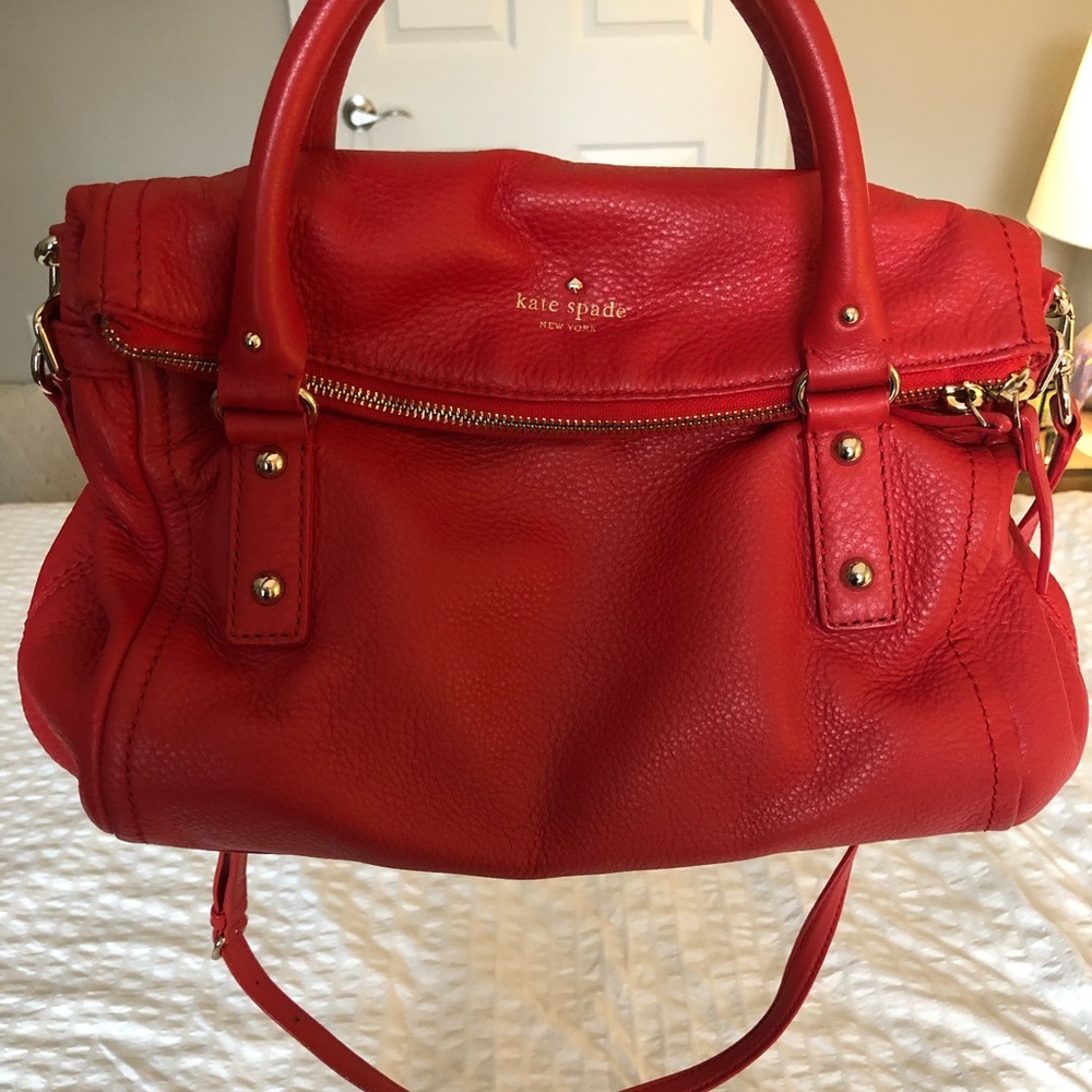 Kate Spade foldover zip-top crossbody